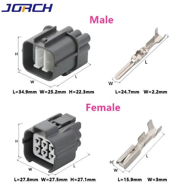 5 Set Connettori Sumitomo 2 Vie Maschio/Femmina Con Terminali - Per Auto E Impianti Elettrici - Foto 3