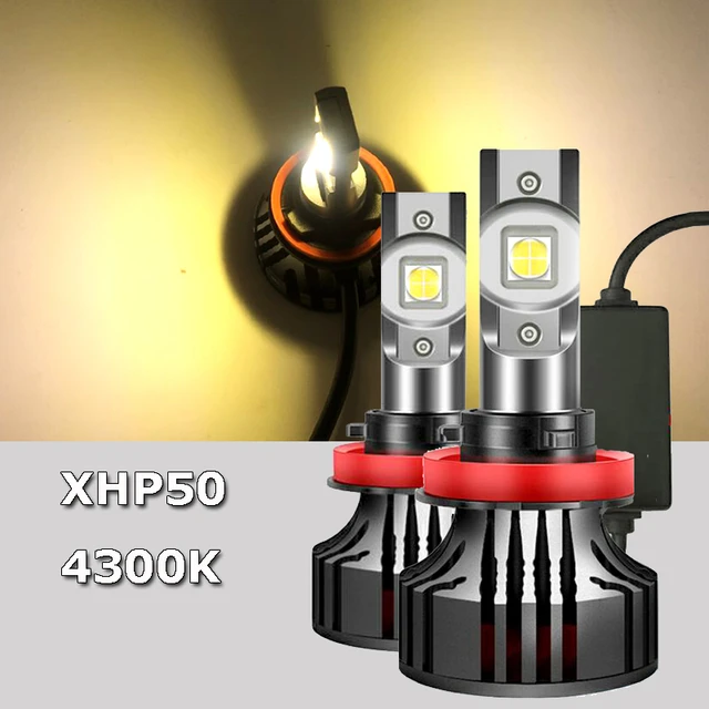 2x XHP50 2.0 LED Chip H4 Hi/Low HB2 H7 H8 H11 9005 HB3 9006 HB4