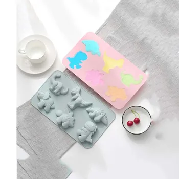 

silicone 6 different shapes of cartoon cake mold diy baking tools hand soap mold