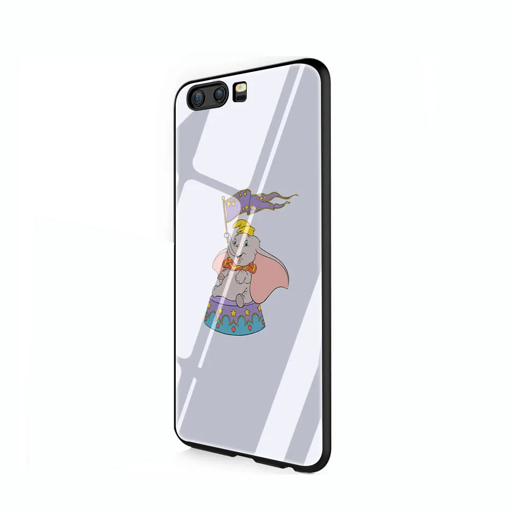 Милый чехол из закаленного стекла Dumbo чехол для Huawei P10 P20 P30 mate 20 Honor 9 10 Lite Pro 7A 8X P Smart - Цвет: G1