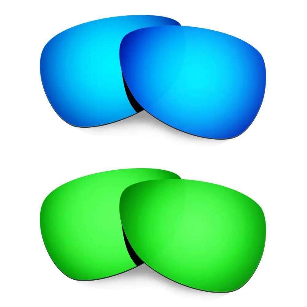 

HKUCO For Felon Sunglasses Polarized Replacement Lenses 2 Pairs Blue & Green