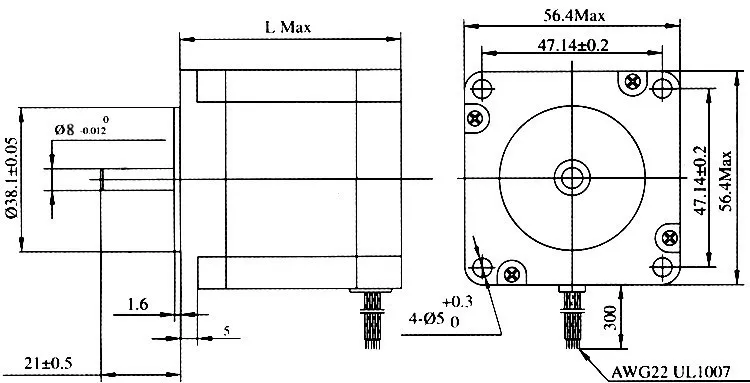 57motor 8mm dra