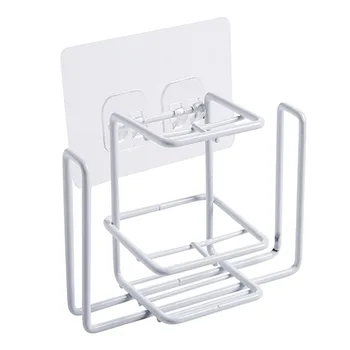 

1pc Bathroom Shelf Shower Caddy Organizer Wall Mount Toothpaste Rack No Drilling Kitchen Storage Bathroom Accessories