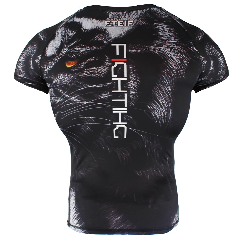 FTEIF mma черный ровающий Тигр облегающий Камуфляжный файтинг боксерские Джерси
