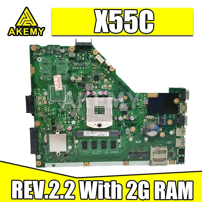 Akemy Laptop motherboard For Asus X55VD X55C X55CR