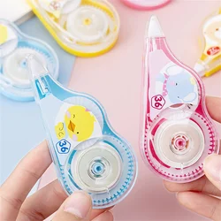 Bande correctrice de motifs d'animaux de dessin animé, fournitures de papeterie scolaire Kawaii pour étudiants, cadeau pour enfants, 2 pièces 
