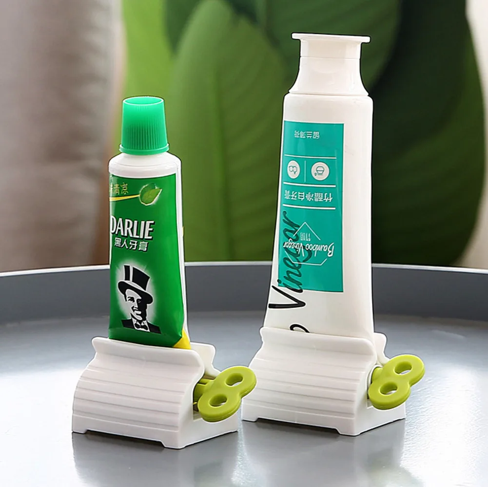 

New Toothpaste Squeezer Manual Toothpaste Dispenser Facial Cleanser Press Rolling Holder Bathroom Holder Accessories Space Save