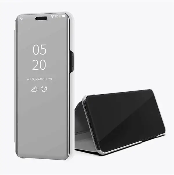 Silver Умный зеркальный флип-чехол для huawei Honor 10 8 9 Lite 8X Play Cover для Honor 7A 8A 7C Pro 8C 7S 10i On Honor View 10 20 Fundas - Цвет: Silver