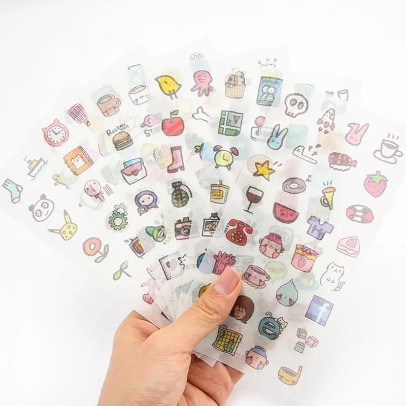 

Scrapbooking Label Handmade Sticker Diary Diy Stationery School Supplies 12Pcs Cute Girly Planner Accessories Stickers Book