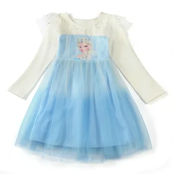 

Kids Baby Girls Elsa Anna Princess Dresses Toddler Full Sleeve Christmas Birthday Party Winter Dress Clothes Vestido Cosplay 3 7