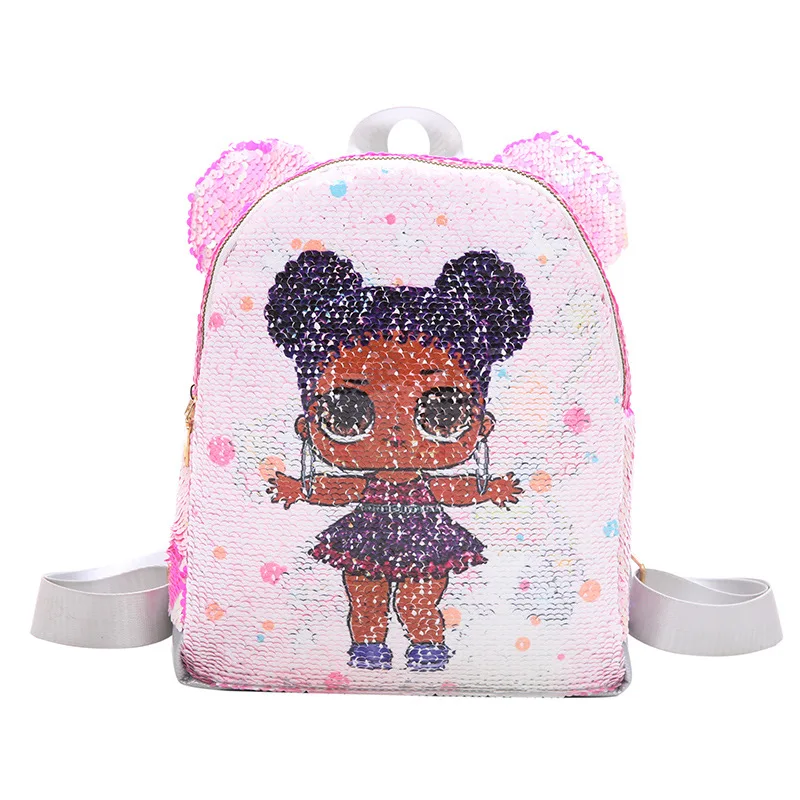 

Cute Ear unicorn backpack color change sequins lady backpack cartoon children backpack BM01-BP-bsedka
