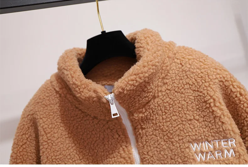 XXL~ 6XL Женская Осенняя Корейская флисовая куртка, зимнее теплое свободное повседневное пальто из искусственной овечьей шерсти размера плюс, женская одежда B684