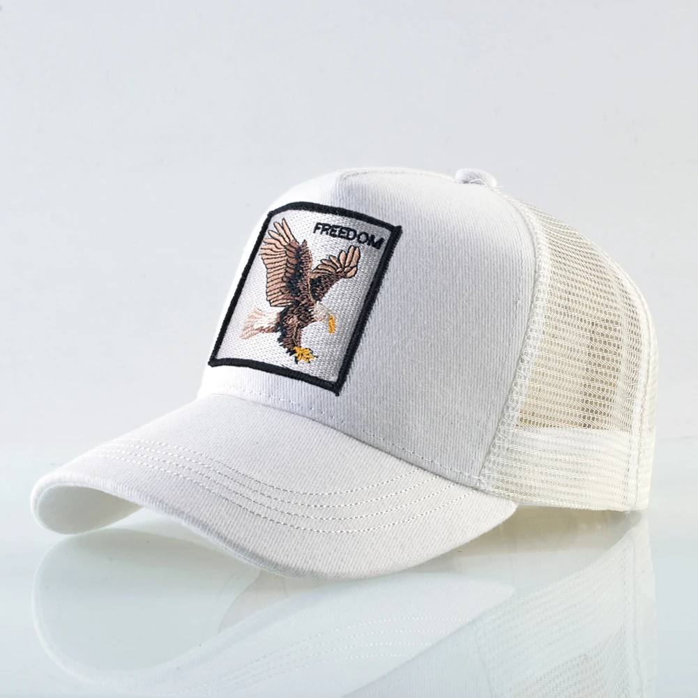 Casquette Snapback Unisexe Animaux Marins Brodés - Taille Unique Réglable