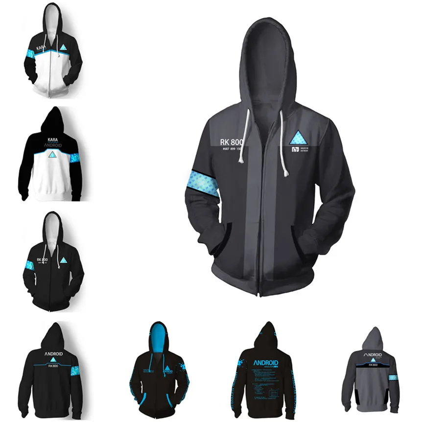 Halloween Cosplay Sudadera Con Capucha Detroit: Become Human | Meses