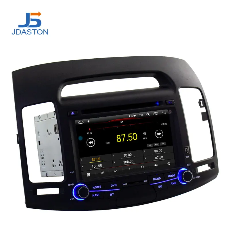 Best JDASTON 7 Inch Android 9.1 Car DVD Player For HYUNDAI ELANTRA 2007-2011 Multimedia GPS Navigation 2 Din Car Radio Audio Stereo 1