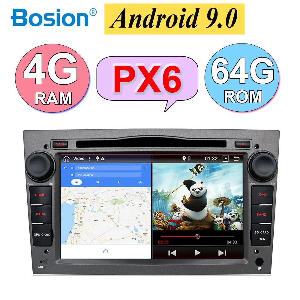 

PX6 2 Din 4G 64G Octa Core 7'' Android 9.0 Car DVD Radio Player For Opel Astra Vectra Antara Zafira Corsa GPS Navi Wifi stereo