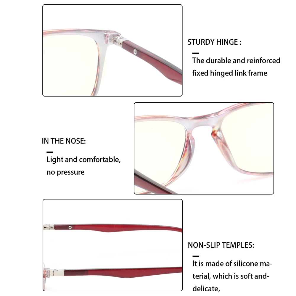 Reading Glasses Blue Light Blocking Computer Readers for Women Men Anti Glare UV Filter Eyeglasses 4