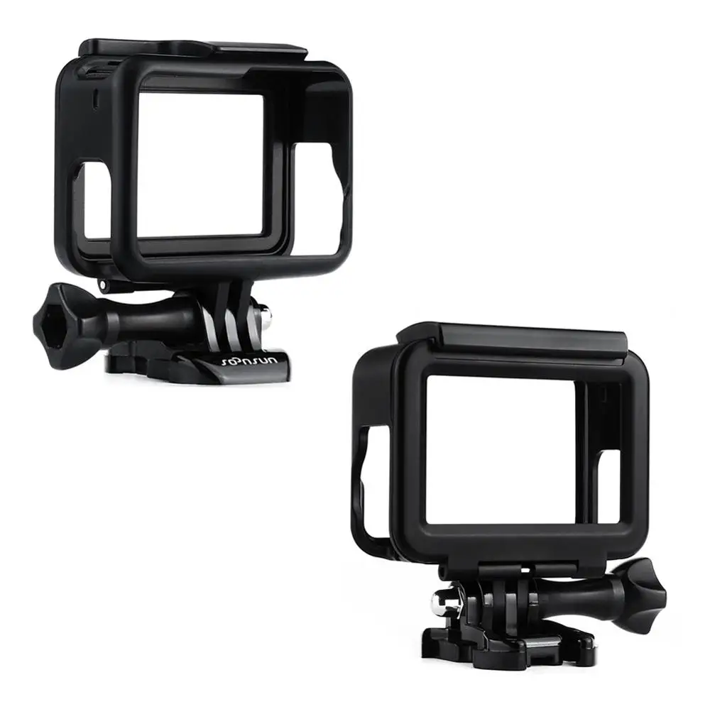 Custodia A Telaio SOONSUN Per GoPro Hero 5/6/7/2018 – Grigio, Con Accesso A Porte E Microfoni, Supporto Con Fibbia - 2