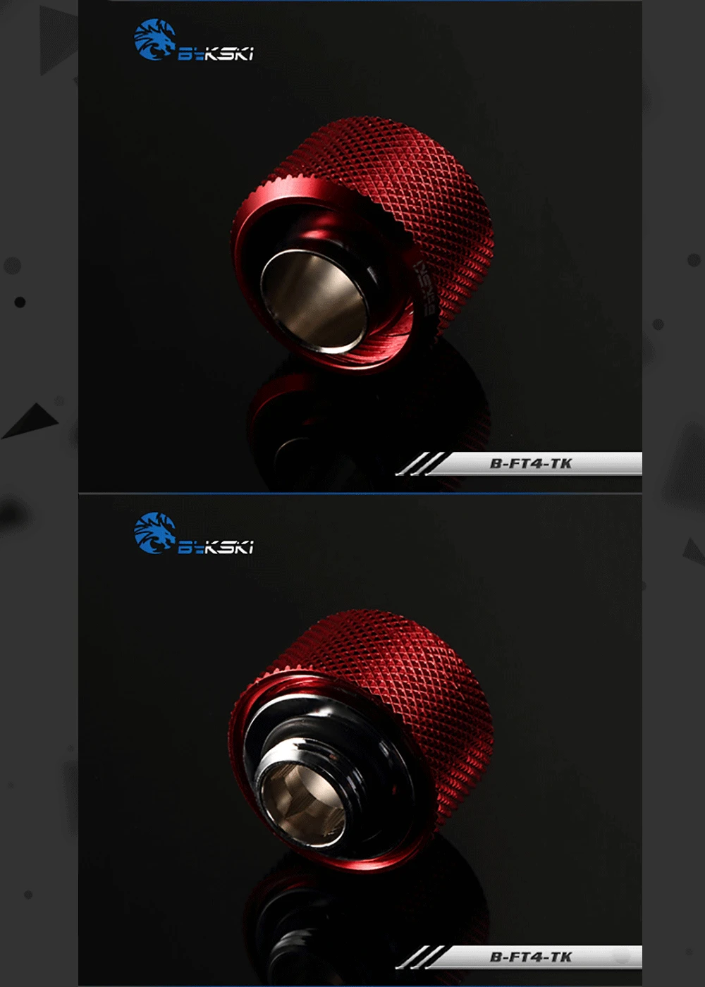 Bykski B-FT4-TK, 1/" ID* 6/8" OD 13x19 мм Мягкая трубка фитинги, G1/" фитинги для мягких труб