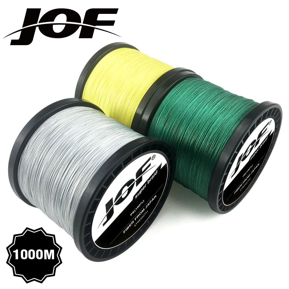 Pesca do Mar Linha de Pesca Lago Trançado Stands 22-88lb pe Multifilamento Jof 1000m 8