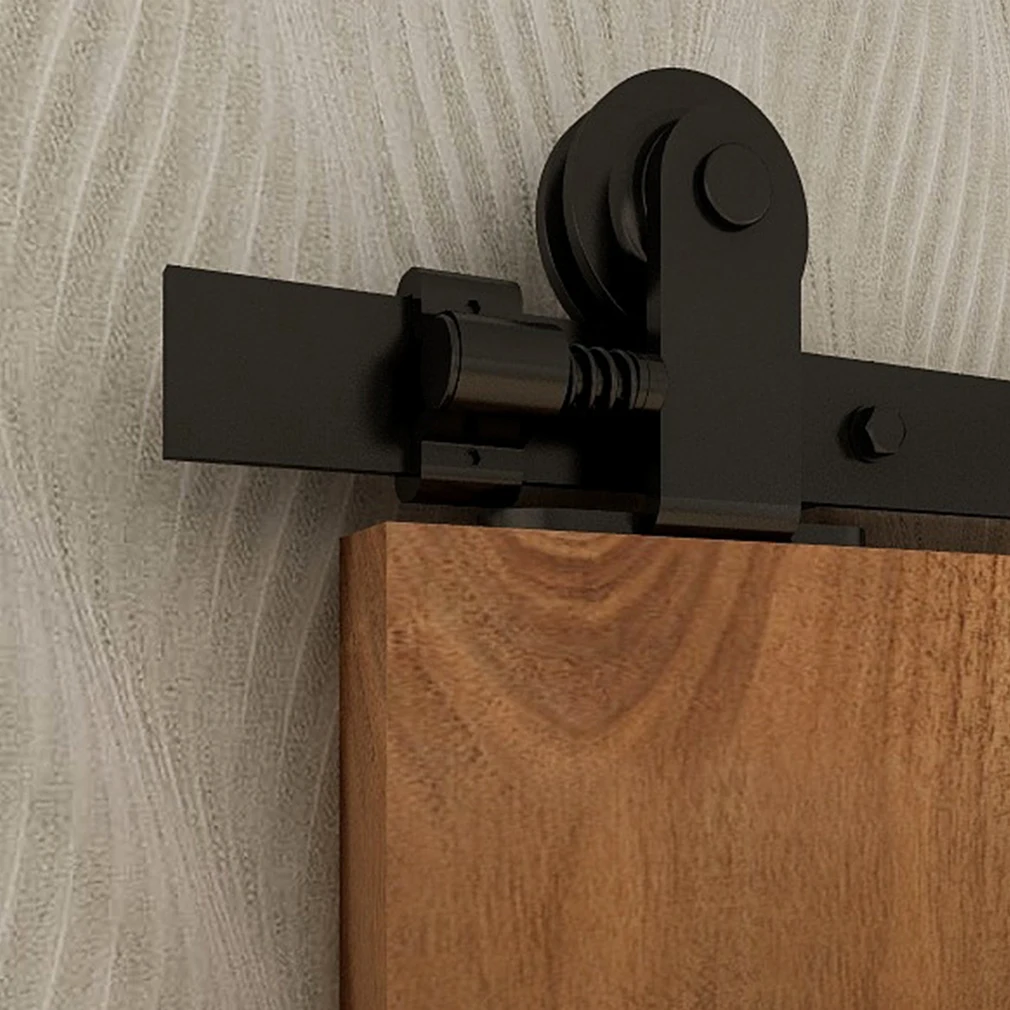 TSMST Sliding Barn Door Hardware Kit 122cm 610cm Rail System Industrial