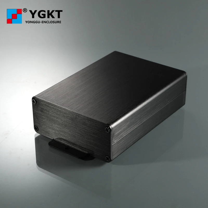 88*38-110 мм(W-H-L) маленький алюминиевый чехол усилителя алюминиевый корпус экструдированная алюминиевая коробка - Цвет: 120L polish black
