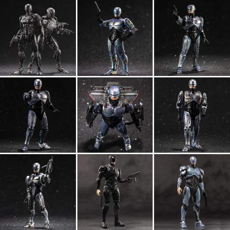 Hiya Toys 2014 Фильм Черный робокоп Алекс Мерфи 4 "фигурка Коллекционная модель