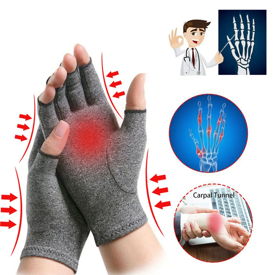 

1 Pair Adult Rheumatoid Compression Hand Glove For Osteoarthritis Arthritis Joint Pain Relief Wrist Support