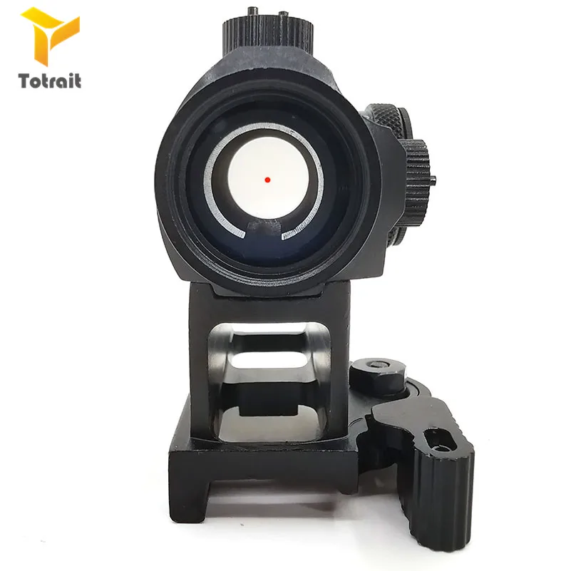 Тактический Мини 1X24 T1 красный зеленый точечный прицел с подсветкой снайперский рифоскоп с QD креплением и низким креплением Охотничье пневматическое Ружье прицел