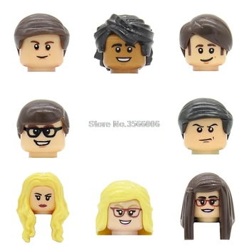 

Big Bang Theory TBBT Sheldon Leonard Amy Penny Rajesh Figure Head Bernadette Howard Building Blocks Sets Model Toys