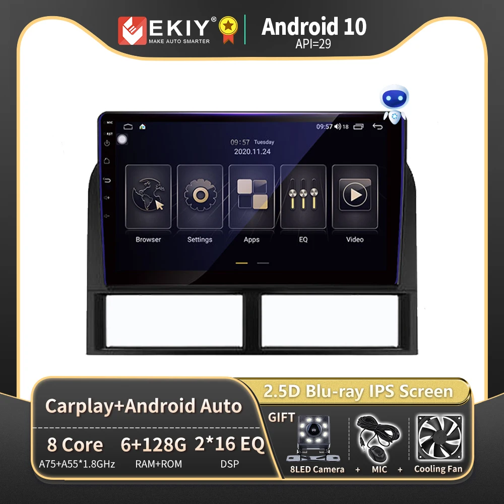 EKIY T900 автомобильный стерео приемник Android 10 Авторадио для Jeep Grand Cherokee II WJ 1998 - 2004