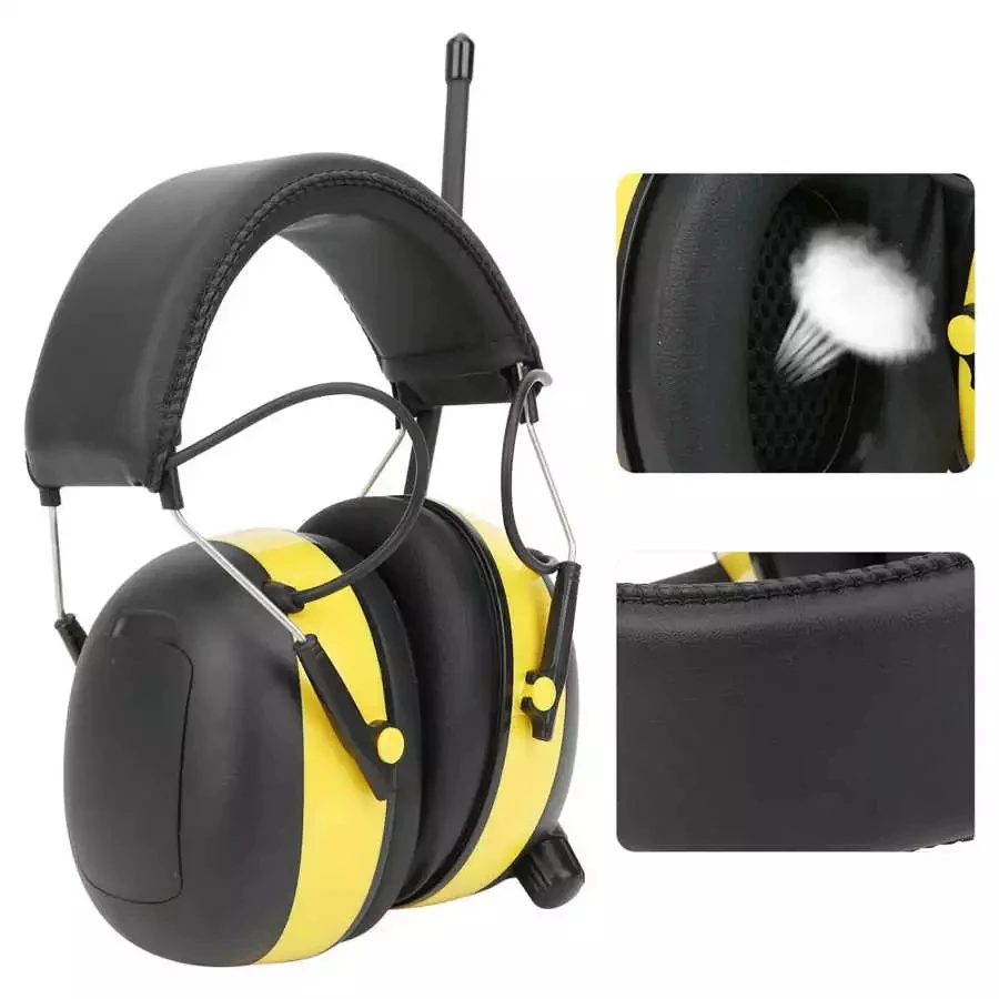 work harness SALE NRR 30dB MP3 AM FM Radio Hearing Protection Ear Muffs Electronic Ear Protector Noise Reduction Safety Earmuffs for Working paint vapor respirator