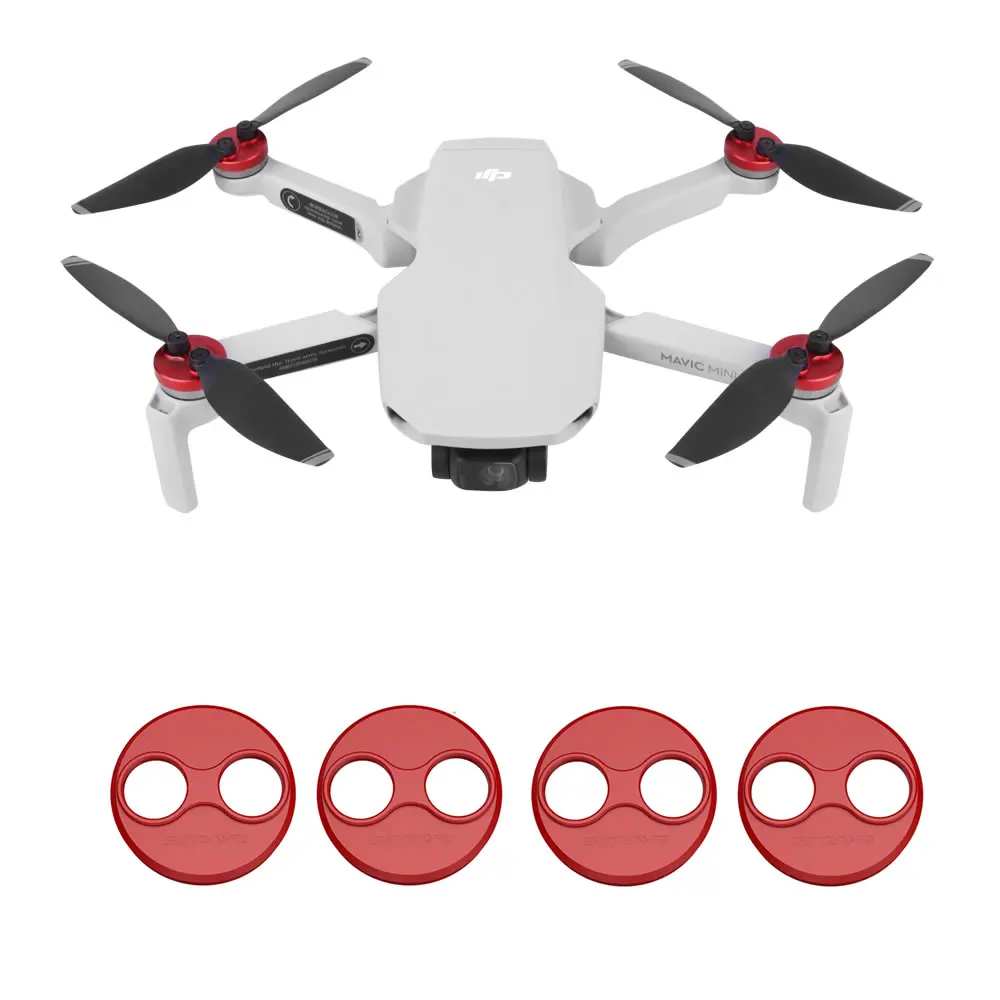 Buy YTH 4 PCS Motor Cover Cap for DJI Mavic Mini Drone Dust-proof Engine Protector Guard Protective Accessory Aluminium Light Slip-over 