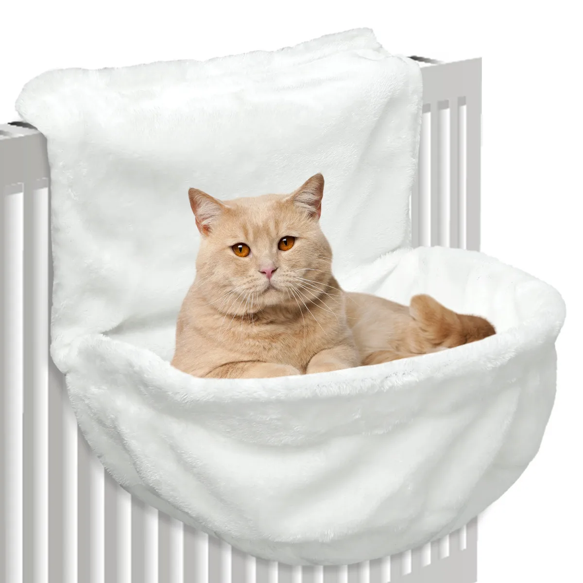 Cat Plush Radiator Bag Cat Bed Removable Window Sill Cat Radiator
