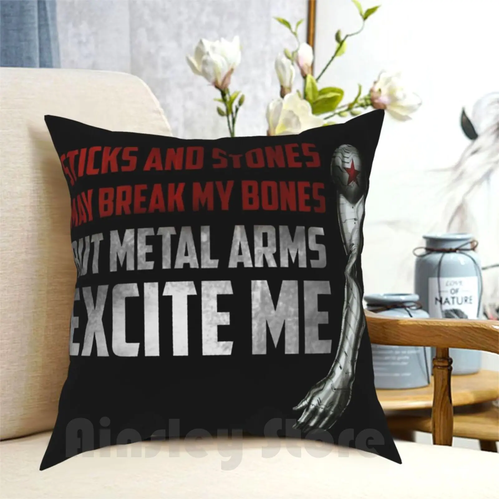 

Палочки и фотообои для дома с рисунком мягкая подушка The Bucky Barnes Rhianna S M с изображением букв