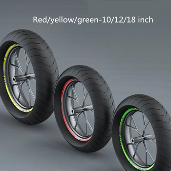 

4 Pcs Car Wheels Strips Stickers Motorcycle Tire Decoration Motocross Sticker Bicycle Wheels Rims Adhesive Tapes Car Stickers