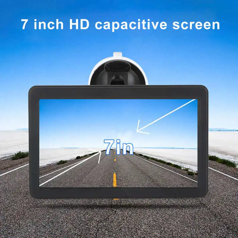 7inch Portable HD Car Truck Taxi GPS Navigator Dual Navigation System Compatible with Windows CE 6.0 Car GPS Navigation