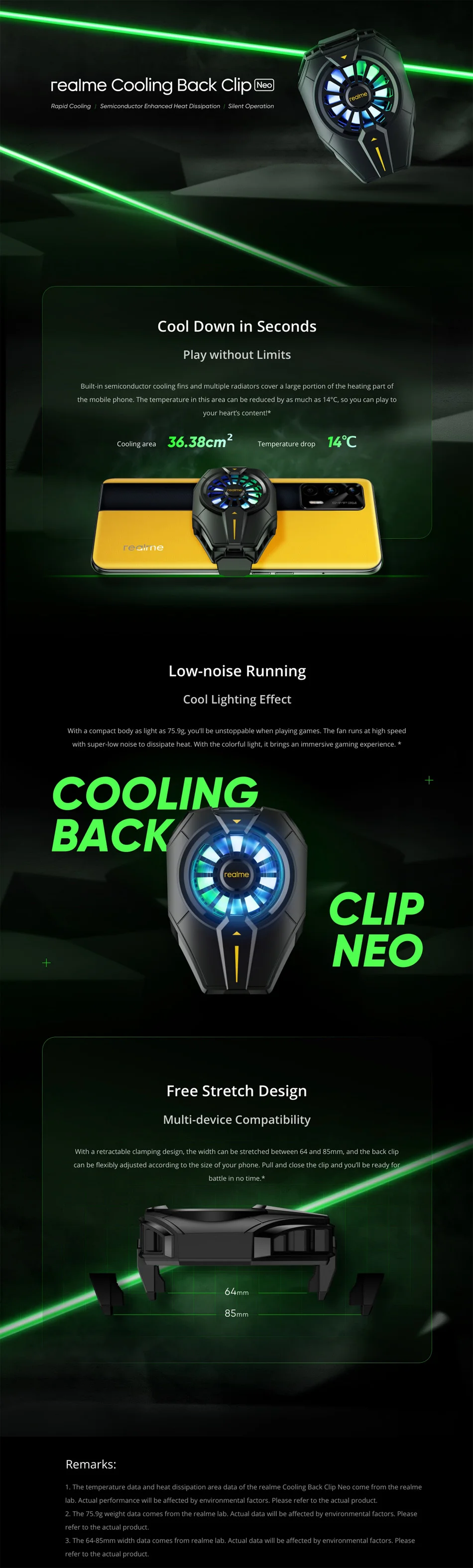 Realme Cooling Back Clip Neo 4
