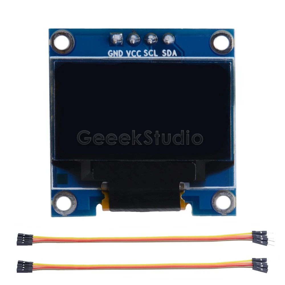 0 96 дюймовый OLED экран модуль 128*64 IIC SSD1306 для Raspberry Pi 4 B / 3 (+) 2 Zero (W) Beaglebone черный/серия
