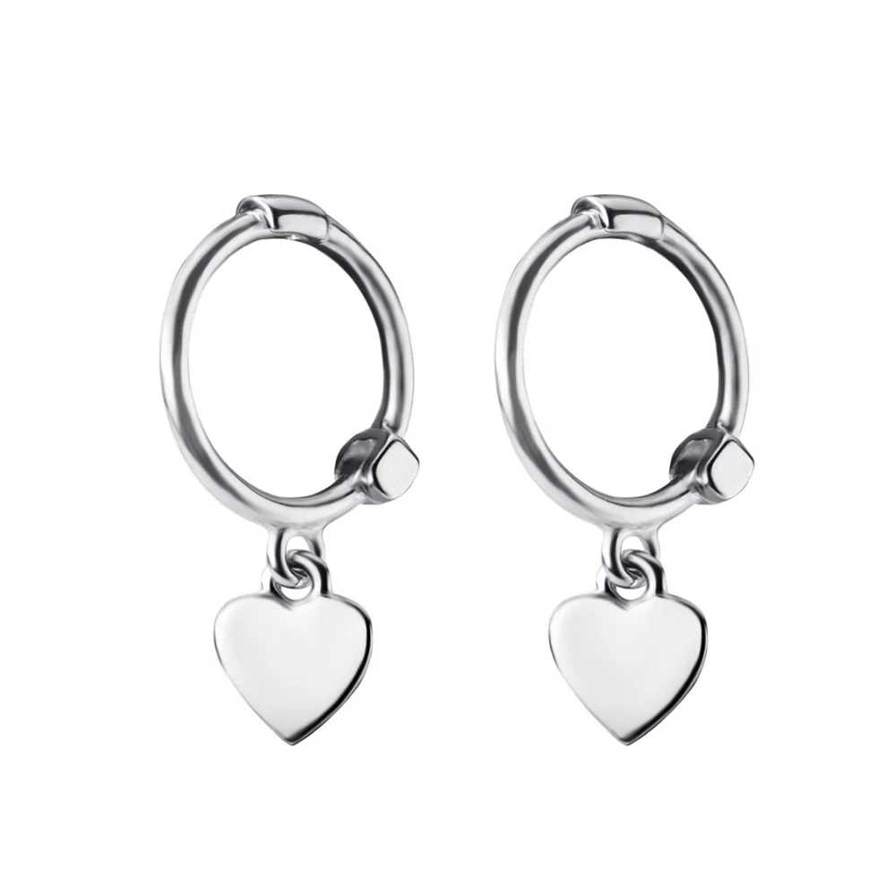 Heart Silver Trusta 925 Solid Sterling Silver Earrings Women Fashion Heart/Star Small Love Stud Ear Clip Jewelry Gift for Teen Girls DS904 - Окраска металла: Heart Silver