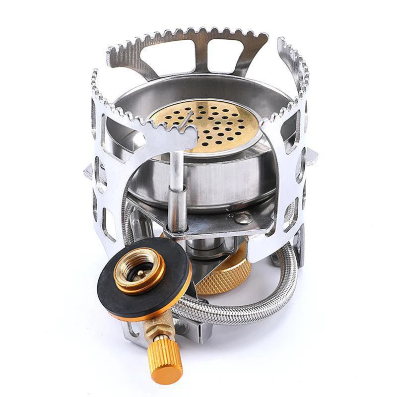Windproof Gas Stove Foldable Split Burner With Gas Conversion Head
