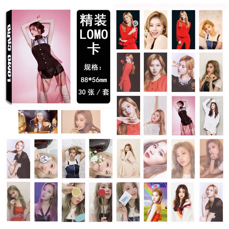 30 шт./компл. Kpop двойная Sana Одиночная Фотокарточка набор необычный вы альбом HD