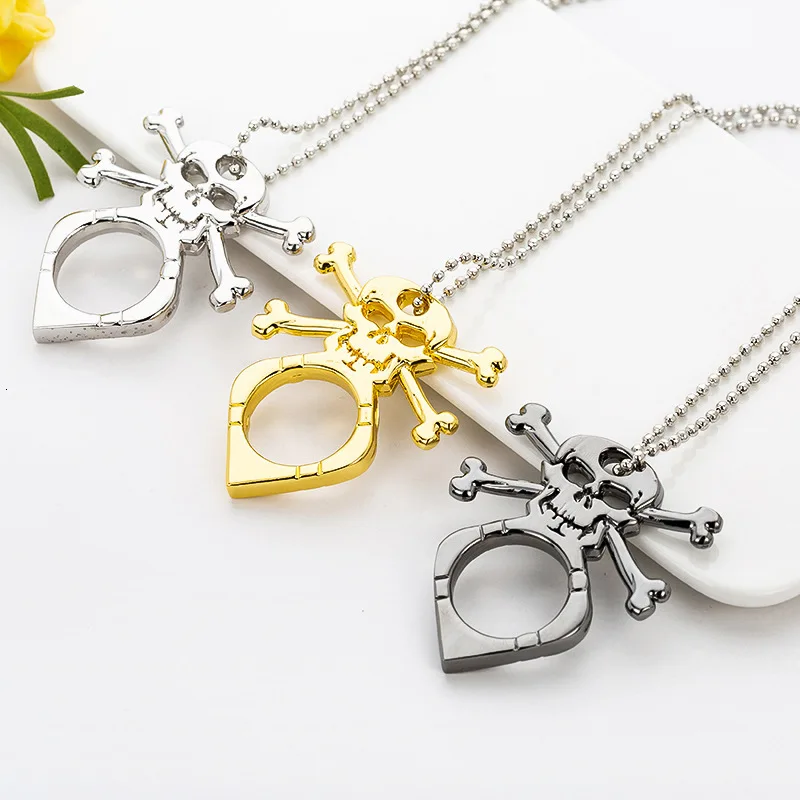 5 PCS Multi-functional Self-protection Gold Pendant Ring, Broken Window Escape Tool, Zinc Alloy Weapon Self Defense