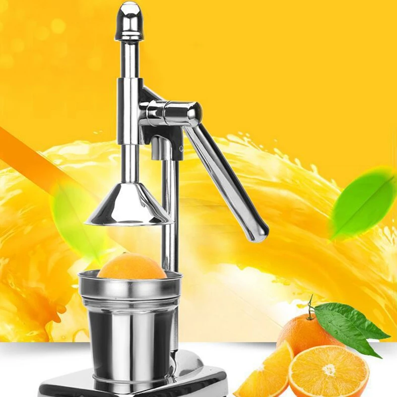 Stainless Steel Manual Hand Press Juicer Squeezer Citrus Lemon Orange Pomegranate Fruit Juice Extractor Commercial or Household