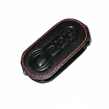 

1pc Key Covers Accessory Replacement Protector Black 3 Buttons Folding Remote Case Leather Holder For FIAT 500 New Useful
