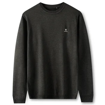 

Big Size Male Sweater Autumn Plus Fat plus Loose Knitting Shirt Male Fat Man Sweater Fat Wool Shirt Large Size