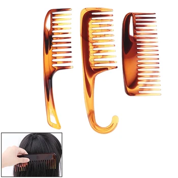 

Large Wide Tooth Combs Of Hook Handle Detangling Reduce Hair Loss Comb Pro Hairdress Salon Dyeing Styling Brush Tools