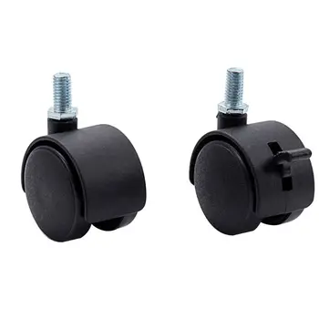 

OOTDTY 10PCS Furniture Universal Screw Swivel Caster Replacement Table Wheels with Brake Protection for Home Hardware 1"/1.5"/2"