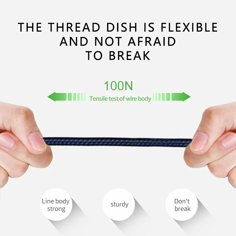 Кабель Micro USB Jellico 3 А для быстрой зарядки и передачи данных 1 2 м|Кабели мобильных
