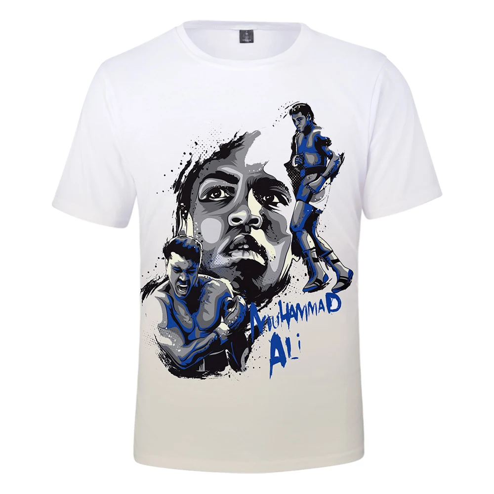 

New arrive Popular Casual suitable T shirt Muhammad Ali Short Sleeve Summer 3D Tees Men Women Muhammad Ali boys girl t shirt Top